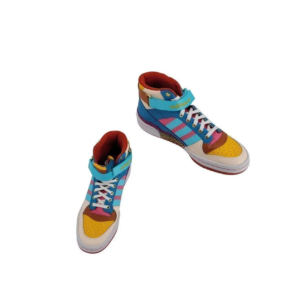 Limoted Edition Adidas High Top Sneakers Sz 7 Kidcore Streetwear‎ Multicolor